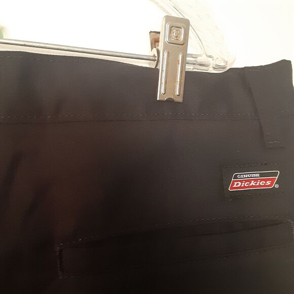 Dickies Twill Work Pants Mens 40X32 Black Flex Workwear Slim Fit Straight EUC - Picture 7 of 10